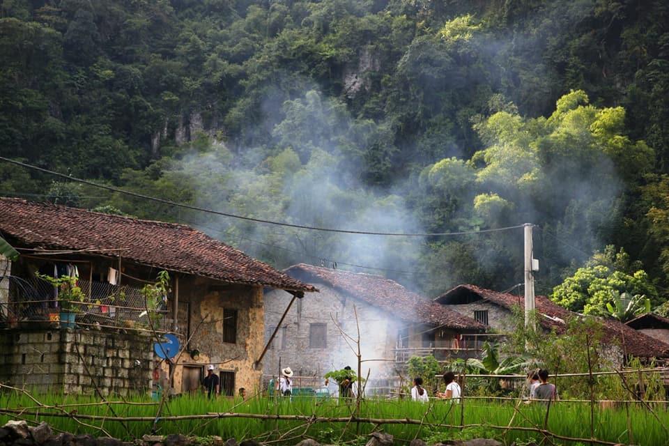 A Sy Ban Gioc Homestay - Nha San Da Co Cao Bang Buitenkant foto