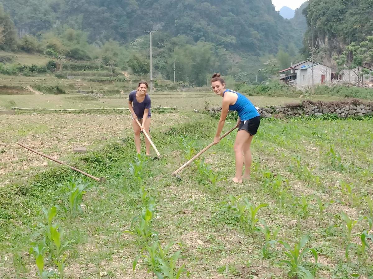 A Sy Ban Gioc Homestay - Nha San Da Co Cao Bang Buitenkant foto