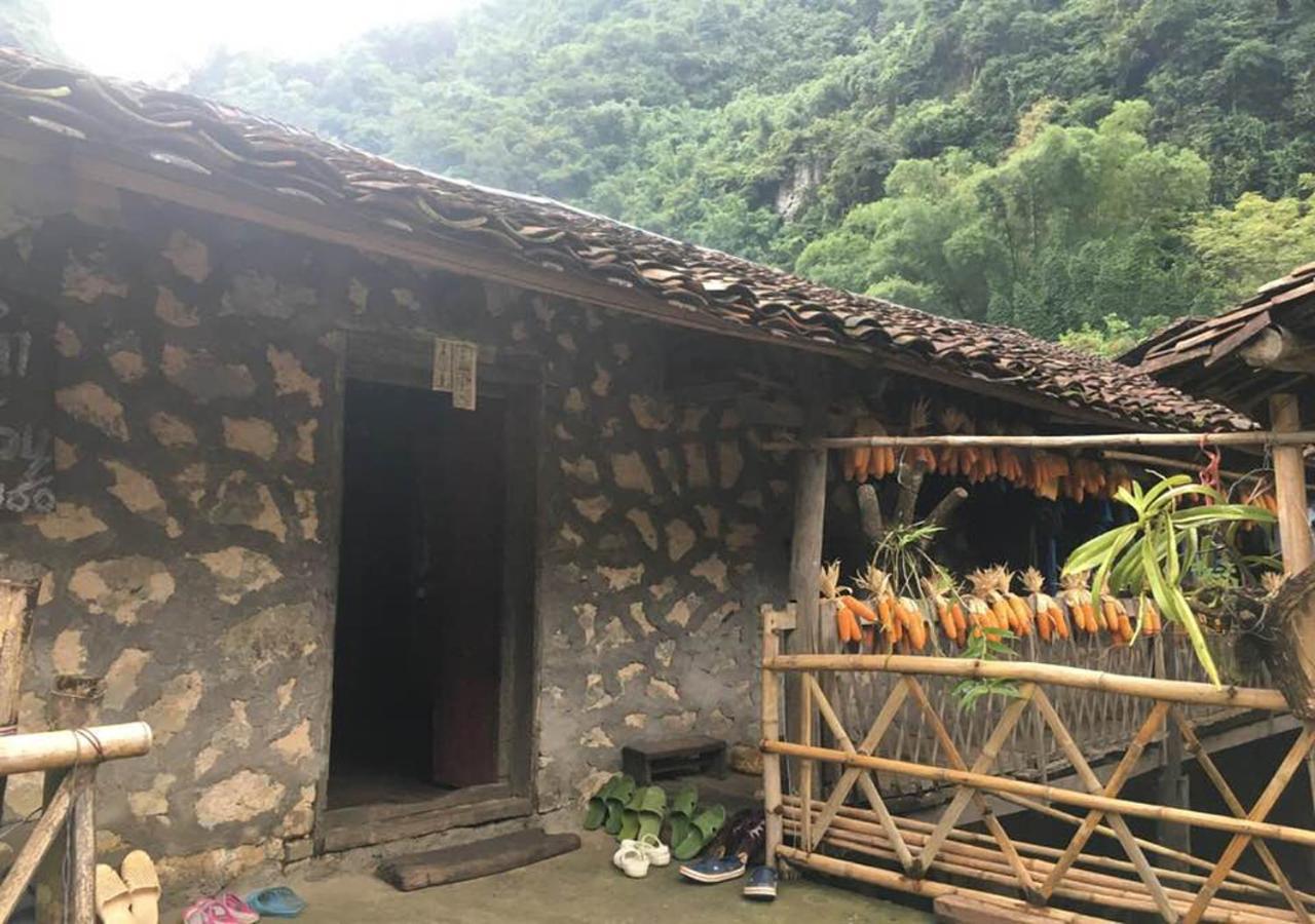 A Sy Ban Gioc Homestay - Nha San Da Co Cao Bang Buitenkant foto