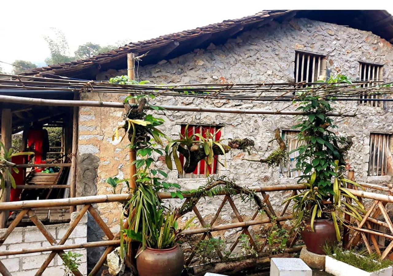 A Sy Ban Gioc Homestay - Nha San Da Co Cao Bang Buitenkant foto