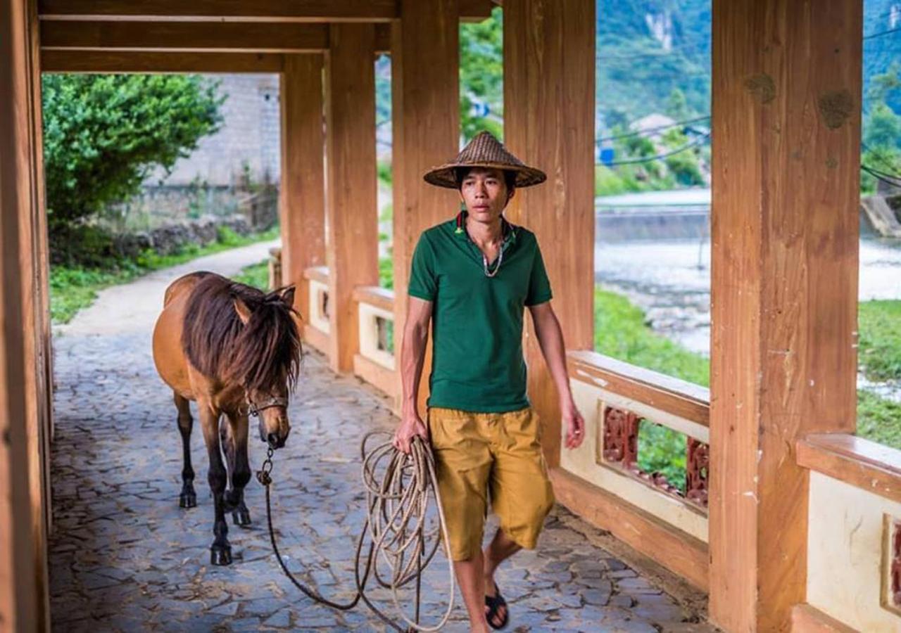 A Sy Ban Gioc Homestay - Nha San Da Co Cao Bang Buitenkant foto